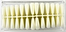 Press-on/Showtips Coffin Naturel 72 stuks