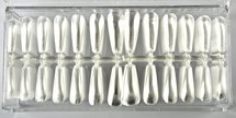 Press-on/Showtips Coffin Clear 72 stuks