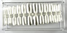 PRESS-ON/Showtips Square Clear 72 stuks