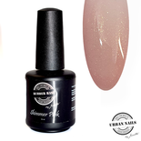 Rubber base gel shimmer pink gold 15ml