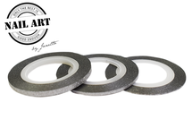 Striping Tape Silver Glitter 1mm
