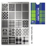 Moyra Stamping Plate 02 - Fabric Texture