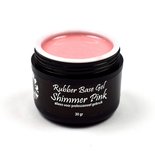 Rubber base gel shimmer pink gold 30ml