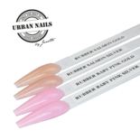 Rubber base gel Baby Pink Silver 15ml