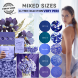 Mixed Sizes Glitter Collection Very Peri