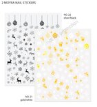 Moyra Matrica Nail art Sticker 21 goud/wit