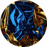Bladgoud 06 blauw/goud